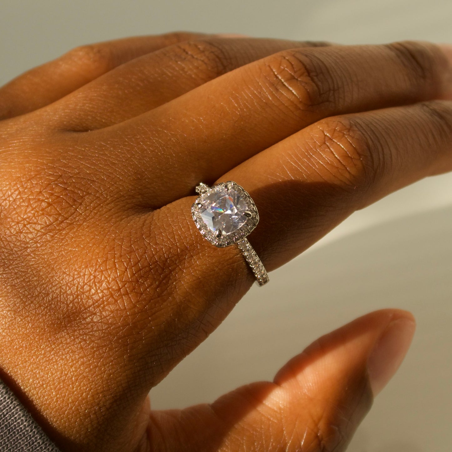 Scarlett Square Stone Ring