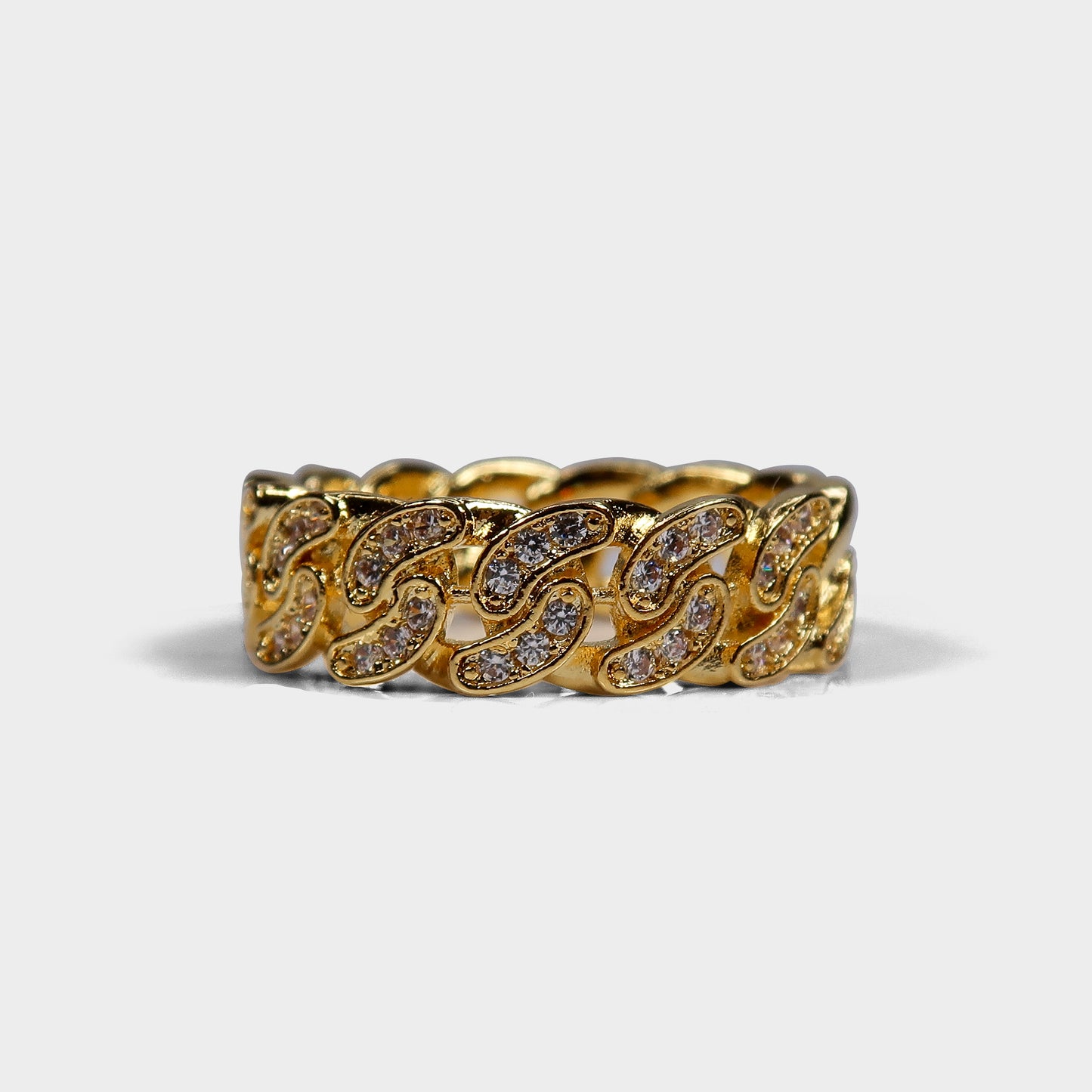 Cuban Link Diamante Ring