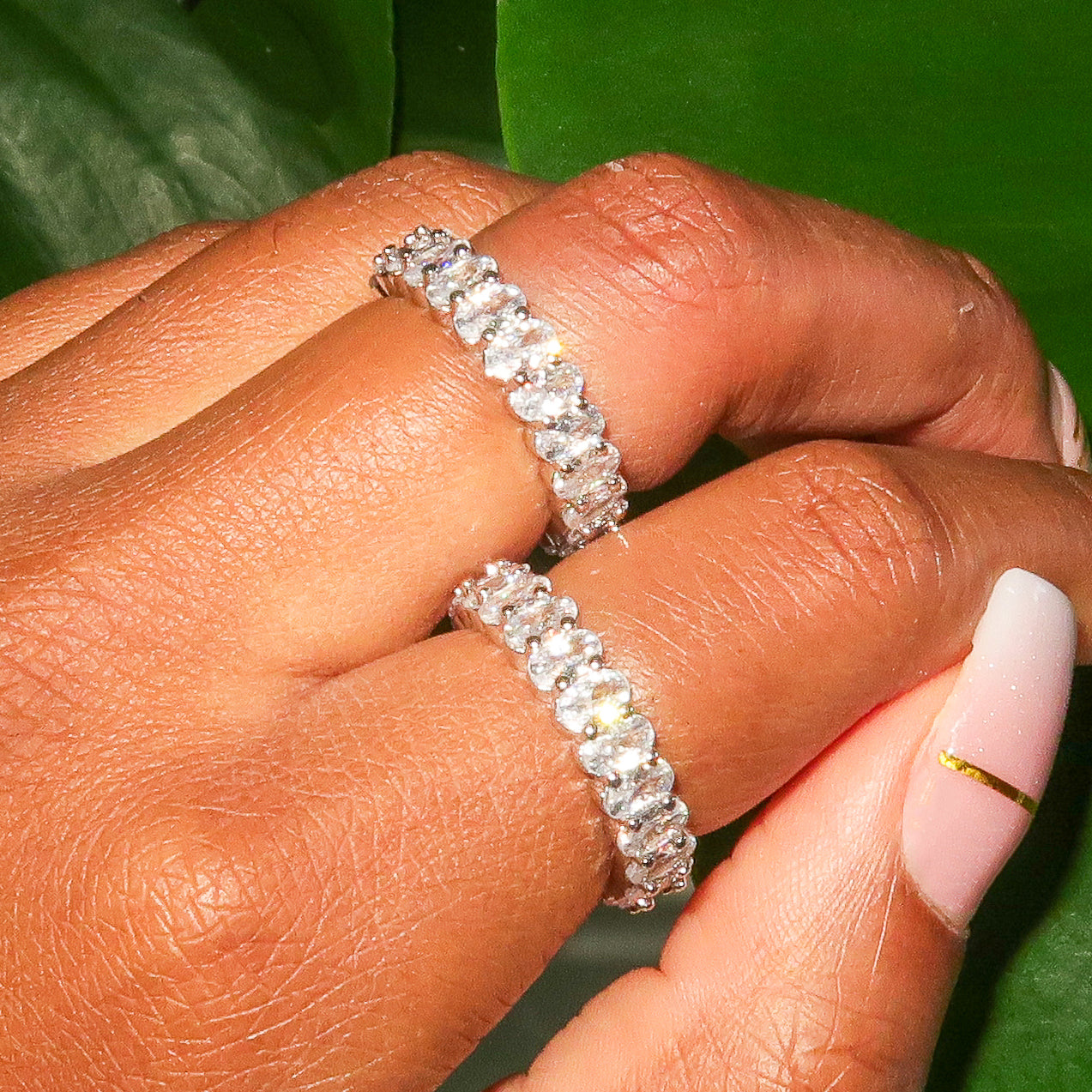Samantha Eternity Oval Stone Ring