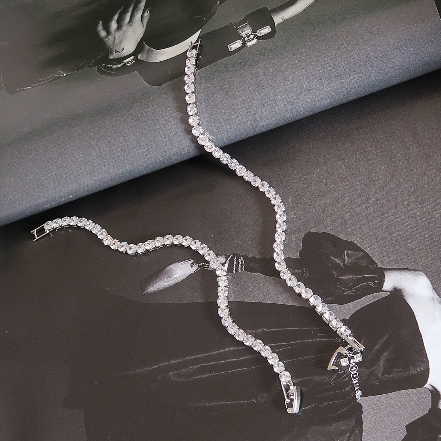 Rosie 4mm Tennis Bracelet - Silver