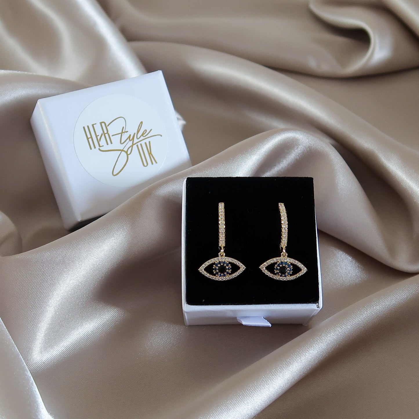 See No Evil Hoop Earrings - Gold