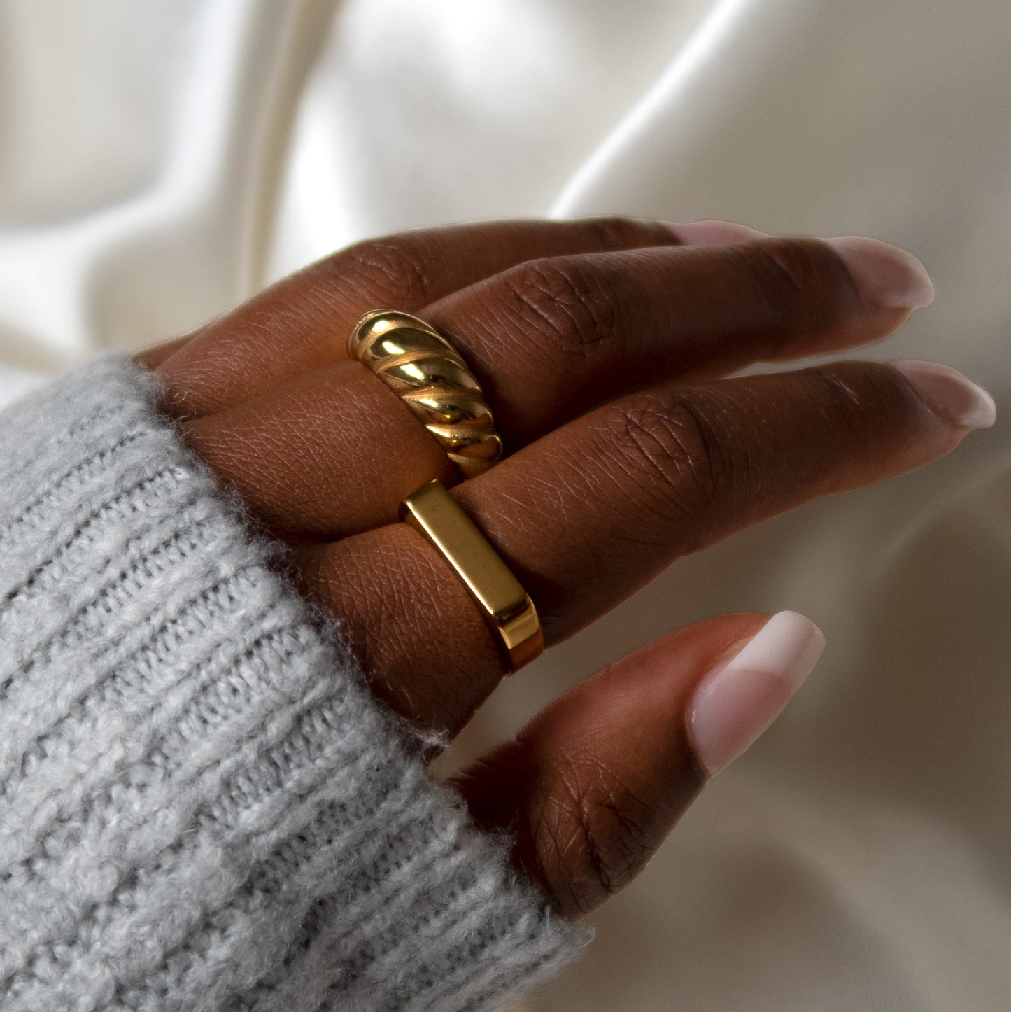 Eleanor Croissant Dome Ring