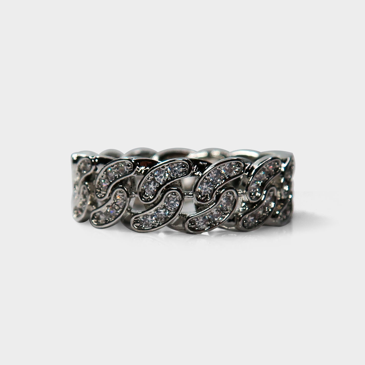 Cuban Link Diamante Ring