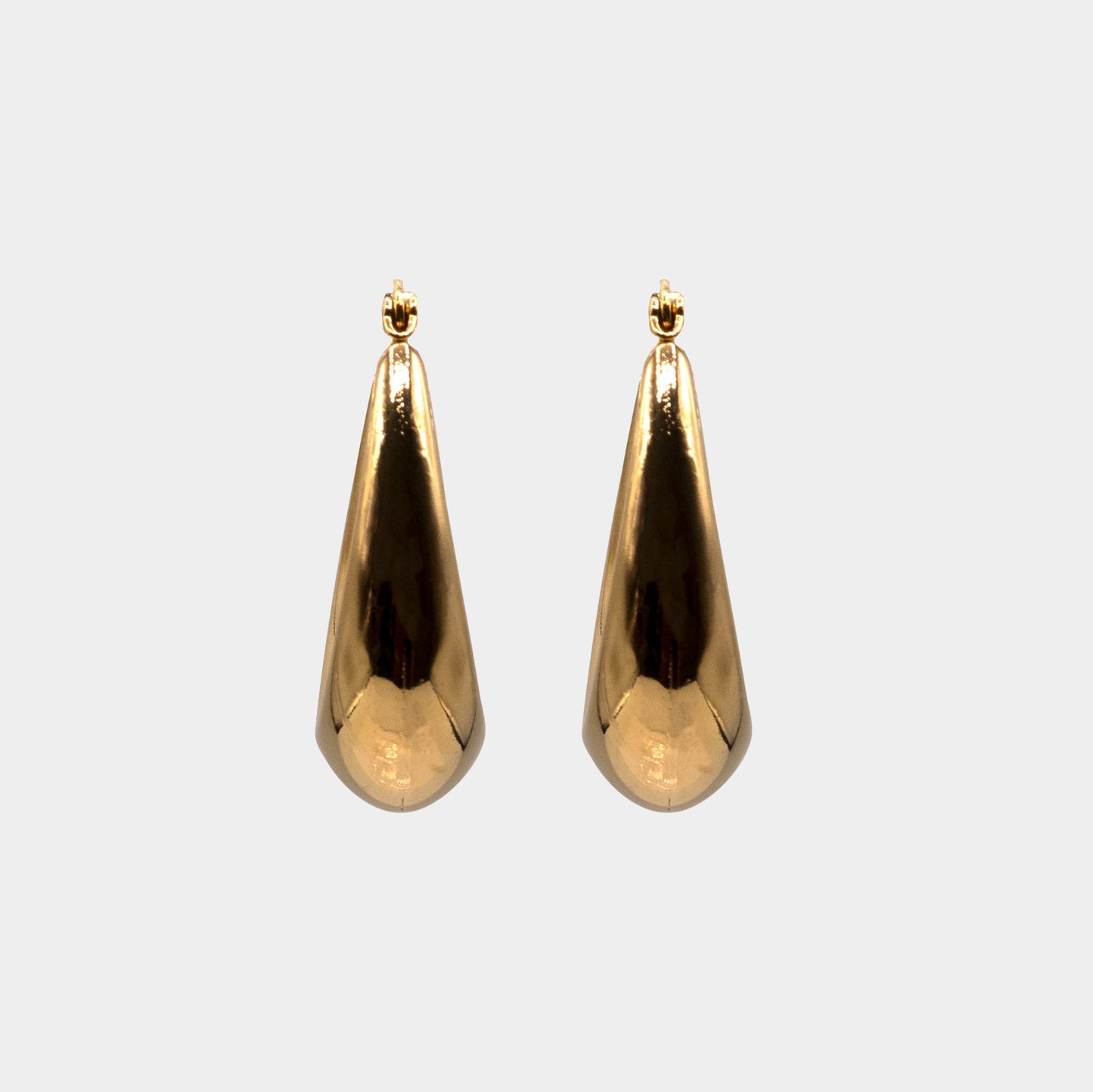 Savannah Tear Drop Oval Hoop Earrings