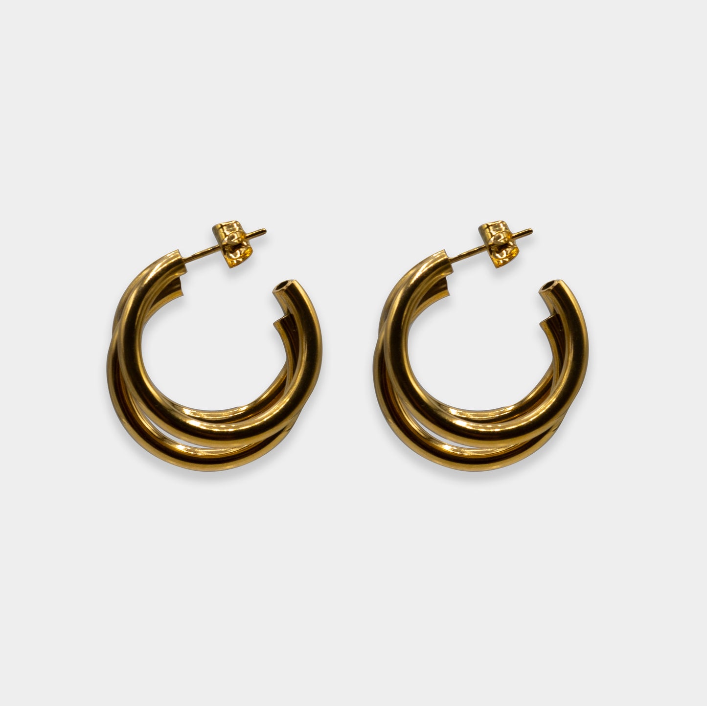 Athena Triple Hoop Earrings