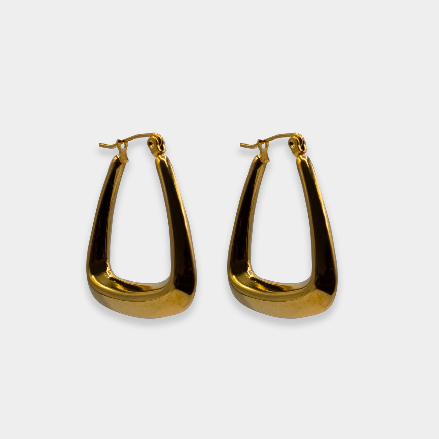 Wren Triangle Hoop Earrings