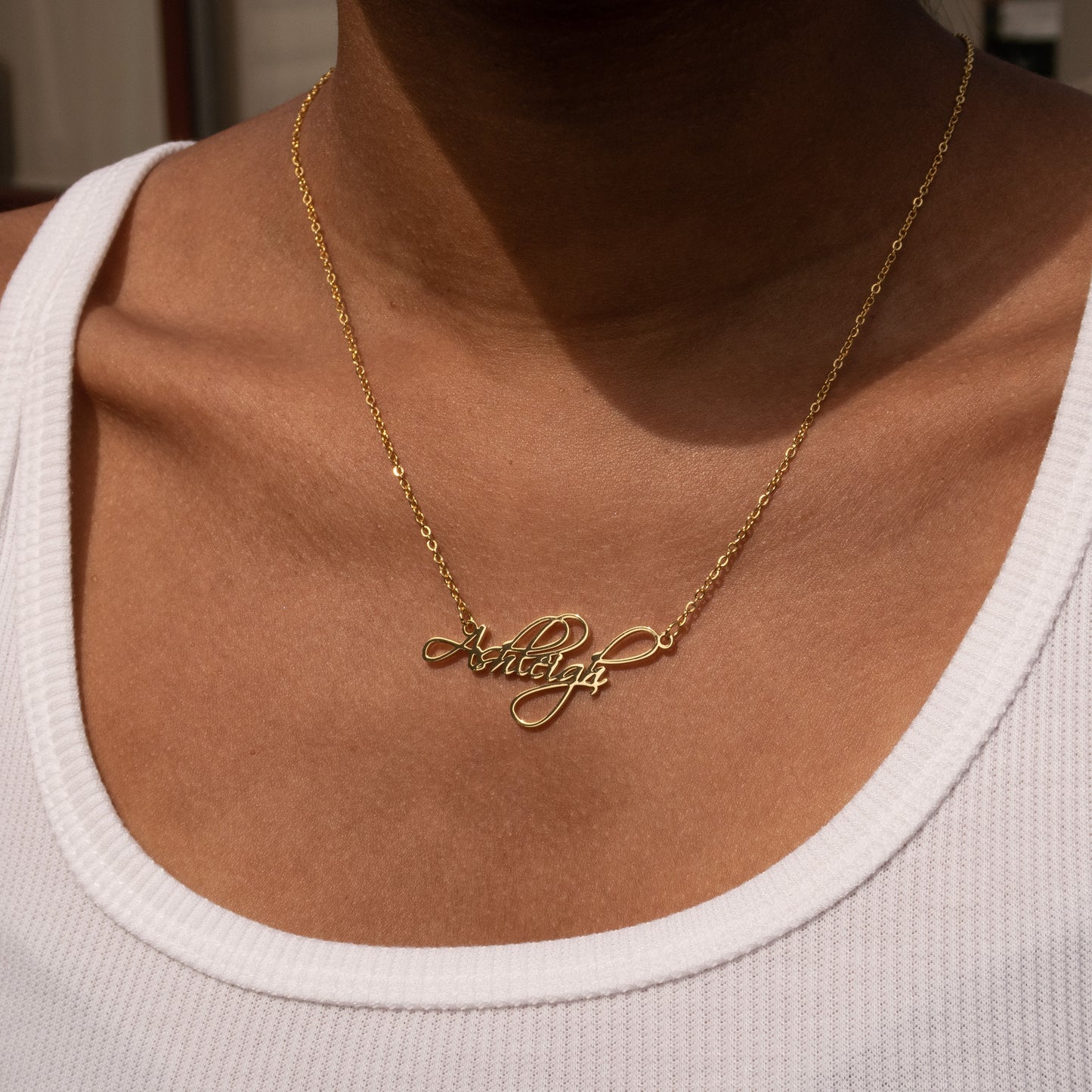 Personalised Name necklace - Ashleigh Font