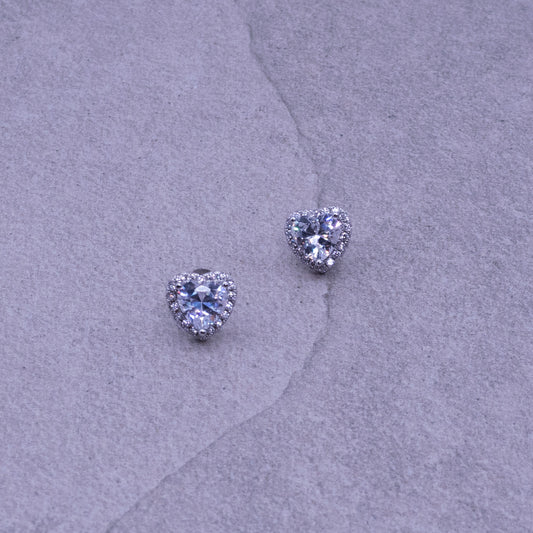 Hope Heart Stud Earrings