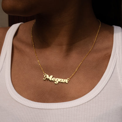 Personalised Name Necklace - Megan Font