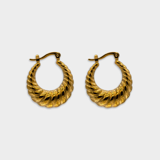 Shereya Shell Hoop Earrings