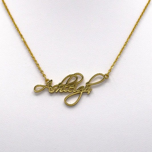 Personalised Name necklace - Ashleigh Font