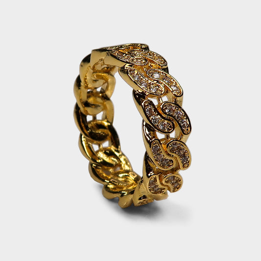 Cuban Link Diamante Ring