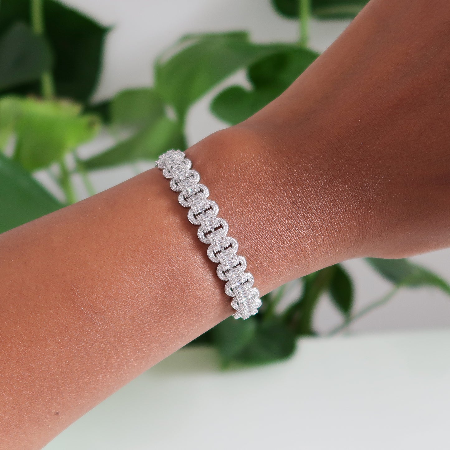 Sophie Link Detail Bracelet - Silver