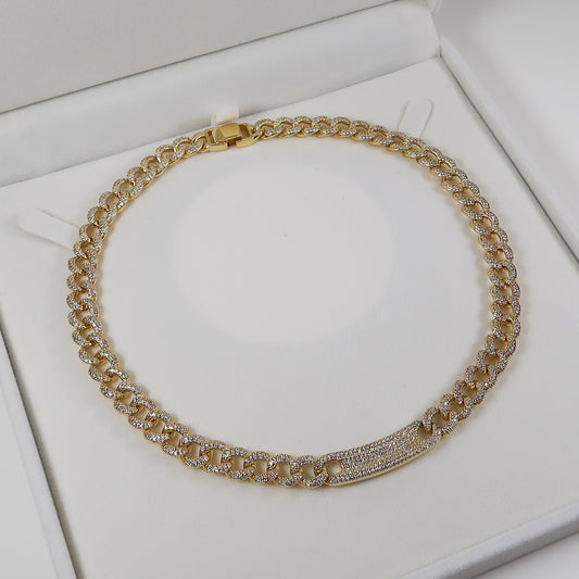 Tatiana Cuban Link Necklace - Gold