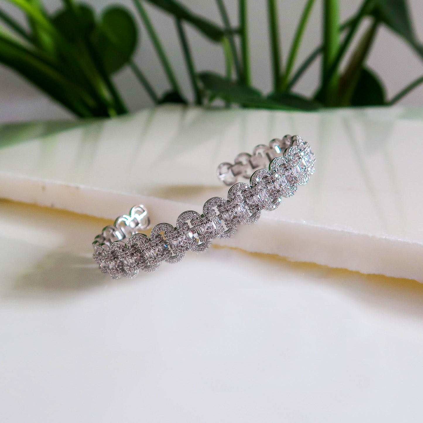 Sophie Link Detail Bracelet - Silver
