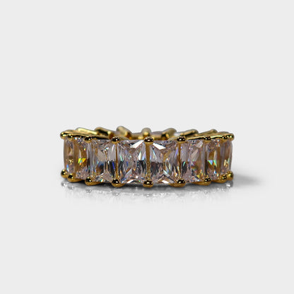 Novah Rectangle Stone Diamante Ring