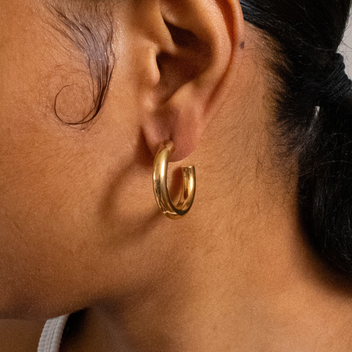 Delilah Thick Hoop Earrings