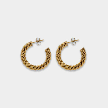 Tessa Twist Hoop Earrings